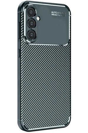 Newface Samsung Galaxy A16 5G Kılıf Auto Focus Karbon Kapak - Koyu Yeşil