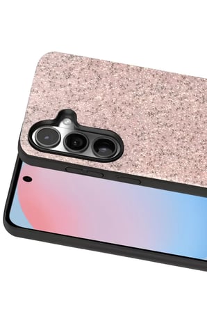 Onegif Samsung Galaxy S24 FE Bright Simli Kapak - Pembe