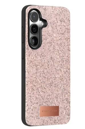 Onegif Samsung Galaxy S24 FE Bright Simli Kapak - Pembe