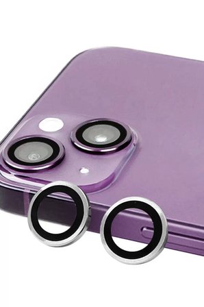 Newface Apple iPhone 14 Raze Metal Kamera Lens - Gümüş