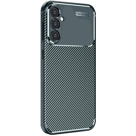 Newface Samsung Galaxy S25 Plus Kılıf Auto Focus Karbon Kapak - Koyu Yeşil