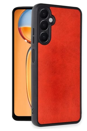 Newface Samsung Galaxy A26 Kılıf Aras Deri Kapak - Kırmızı