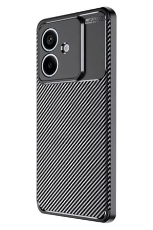 Newface Oppo A3 Kılıf Auto Focus Karbon Kapak - Siyah