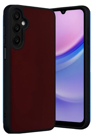 Newface Samsung Galaxy M15 Kılıf Aras Deri Kapak - Bordo