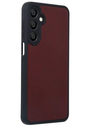 Newface Samsung Galaxy M15 Kılıf Aras Deri Kapak - Bordo