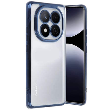 Newface Xiaomi Redmi Note 14 Pro Plus Kılıf Razer Lensli Silikon - Lacivert