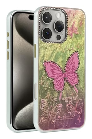 Newface Apple iPhone 16 Pro Max Kılıf Blade Aynalı Desenli Kapak - Desen 5
