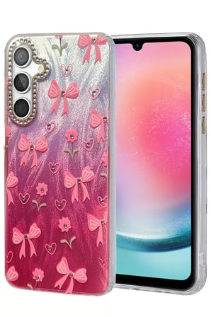 Newface Samsung Galaxy A24 4G Kılıf Blade Aynalı Desenli Kapak - Desen 3