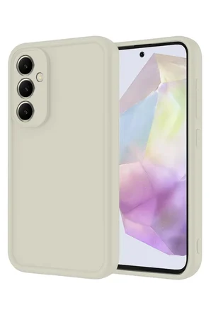 Newface Samsung Galaxy A56 Kılıf Viera Silikon - Krem
