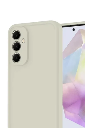 Newface Samsung Galaxy A56 Kılıf Viera Silikon - Krem