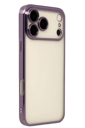 Newface Apple iPhone 17 Pro Max Razer Lensli Silikon - Mor