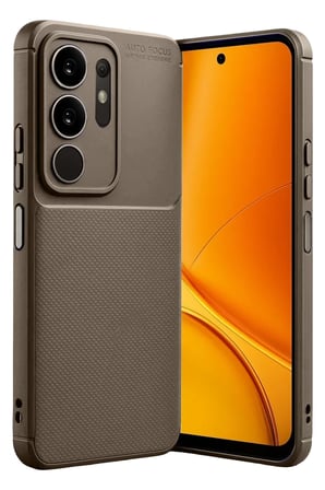 Newface Vivo Y29 4G Auto Focus Karbon Kapak - Kahverengi