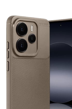 Newface Xiaomi Note 14 5G Auto Focus Karbon Kapak - Kahverengi