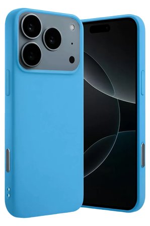 Newface Apple iPhone 17 Pro Max Nano içi Kadife Silikon - Mavi