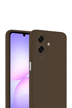 Newface Samsung Galaxy A07 4G First Silikon - Kahverengi