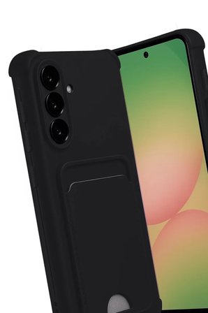 Newface Samsung Galaxy A17 5G Kelvin Kartvizitli Silikon - Siyah