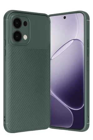 Newface Oppo A6 Pro 4G Auto Focus Karbon Kapak - Koyu Yeşil