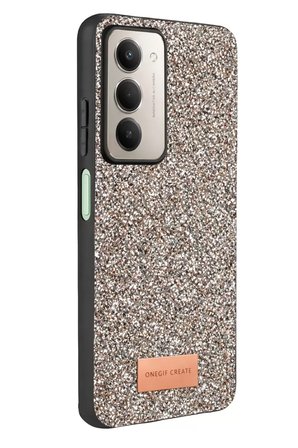 Onegif Xiaomi Redmi 15 4G Bright Simli Kapak - Gümüş