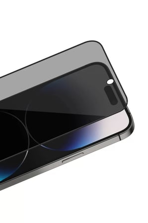Newface Apple iPhone 16 Pro Max Bilvis 3X AR Hayalet Cam Ekran Koruyucu - Siyah