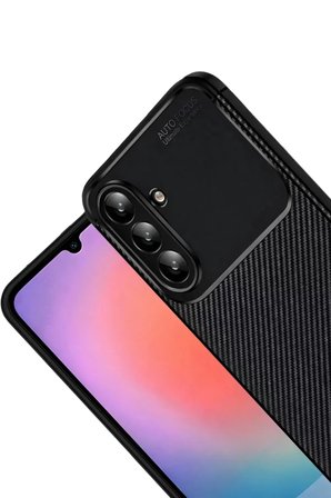 Newface Samsung Galaxy A57 5G Auto Focus Karbon Kapak - Siyah
