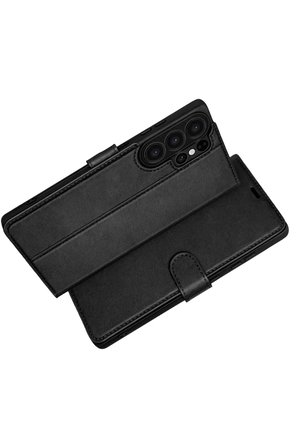 Newface Samsung Galaxy S26 Ultra Trend S Plus Kapaklı Kılıf - Siyah