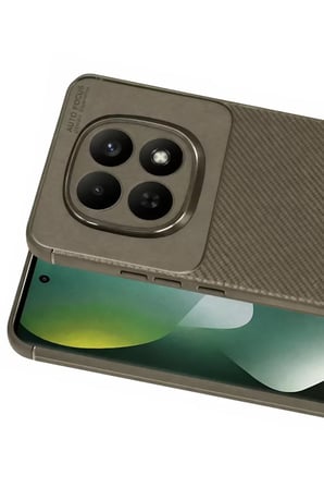 Newface Xiaomi Redmi Note 15 Pro 4G Auto Focus Karbon Kapak - Kahverengi