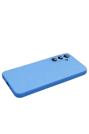 Newface Samsung Galaxy S26 Nano içi Kadife Silikon - Mavi