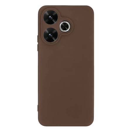 Newface Xiaomi Redmi 13 4G Kılıf First Silikon - Kahverengi