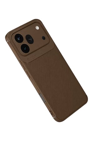 Newface Huawei Honor 600 Pro Auto Focus Karbon Kapak - Kahverengi