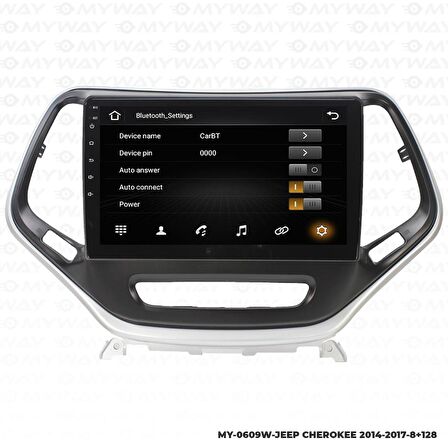 Araç Multimedya Jeep Cherokee Android 12 Carplay 4Gb Ram + 64Gb Hdd 2014-2017 Navigasyon Ekran MYW