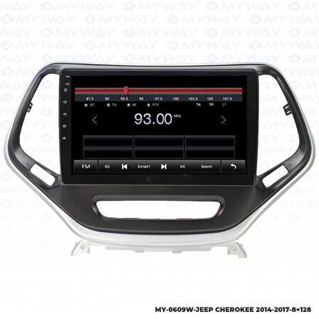 Araç Multimedya Jeep Cherokee Android 12 Carplay 4Gb Ram + 64Gb Hdd 2014-2017 Navigasyon Ekran MYW