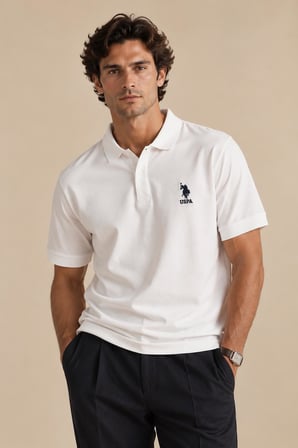 Polo Yaka Düğmeli T-shirt