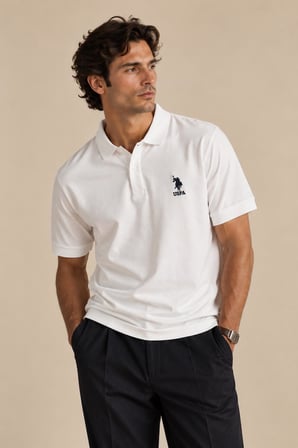 Polo Yaka Düğmeli T-shirt