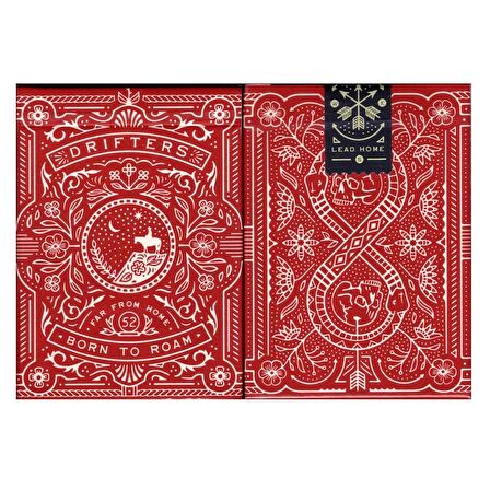 Bicycle Drifters Red Oyun Kağıdı Limited Edition USPCC Koleksiyonluk iskambil Kartları Destesi