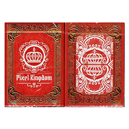 Bicycle Bee Pixel Kingdom (Red Edition) Premium Oyun Kağıdı Koleksiyonluk iskambil Kartları