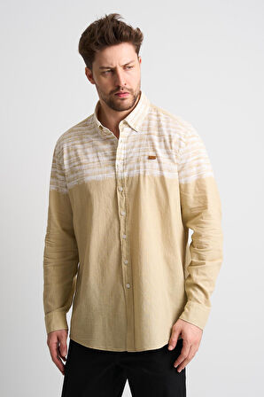 U.S POLO Desenli Uzun Kollu Erkek Gömlek