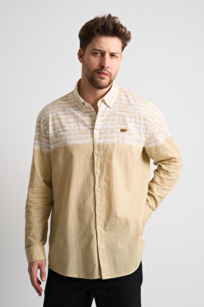 U.S POLO Desenli Uzun Kollu Erkek Gömlek