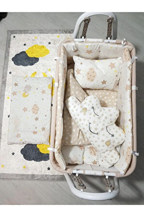 45x85 Portatif Sallanabilir Anne Yanı Beşik ve Bebek Uyku Seti (Birlikte)