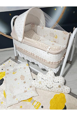 45x85 Portatif Sallanabilir Anne Yanı Beşik ve Bebek Uyku Seti (Birlikte)