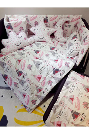 70x120 Bebek Uyku Seti - Cibinliksiz - Çadır Desenli (PARK BEŞİK HARİÇ)