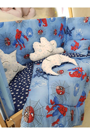 70x130 Bebek Uyku Seti - Cibinliksiz - Örümcek Adam (MOBİLYA BEŞİK HARİÇ)