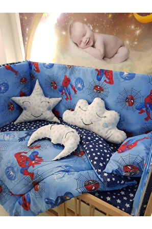 70x130 Bebek Uyku Seti - Cibinliksiz - Örümcek Adam (MOBİLYA BEŞİK HARİÇ)