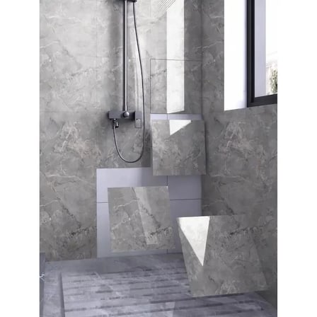 Gri Mermer Desen Duvar Sticker (30*30)