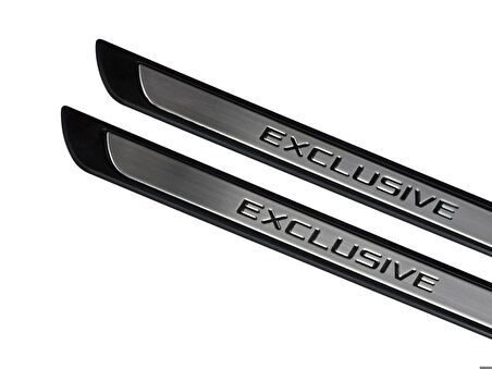 Seat Leon Mk3 SC Krom Kapı Eşik Koruması Exclusive Line2012-2013 2 Parça