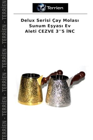 Delux Serisi Çay Molası Sunum Eşyası Ev Aleti CEZVE 3''5 İNC