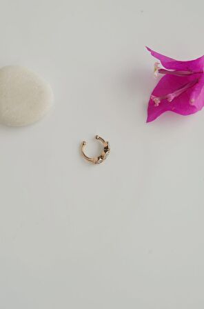 Sıkıştırmalı Kıkırdak Küpesi Üçtaş Earcuff