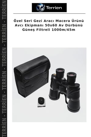Özel Seri Gezi Aracı Macera Ürünü Avcı Ekipmanı 50x60 Av Dürbünü Güneş Filtreli 1000m/45m