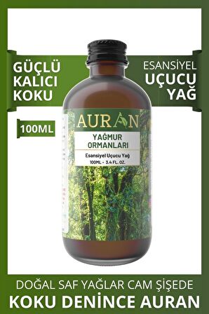 Yağmur Ormanları Saf Esansiyel Uçucu Yağ Buhurdanlık Yağı Difüzör Esansı Aromaterapi Ortam 100ml