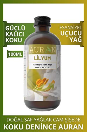 Lilyum Esansiyel Uçucu Koku Yağı Buhurdanlık Yağı Difüzör Esansı Hobi Esans Ortam Oda 100ml