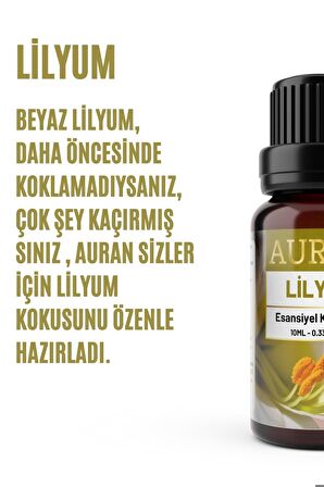Lilyum Esansiyel Uçucu Koku Yağı Buhurdanlık Yağı Difüzör Esansı Hobi Esans Ortam Oda 100ml